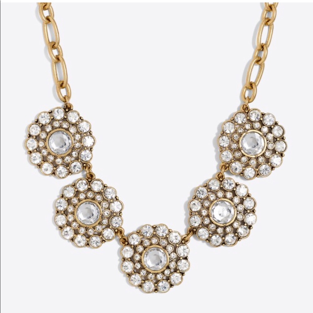 J. Crew Layered Circle Statement Necklace